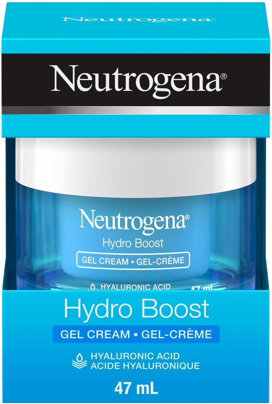 Hydro Boost Face Moisturizer with Hyaluronic Acid for Dry Skin, Oil-Free and Non-Comedogenic Water Gel Face Lotion, 47Ml