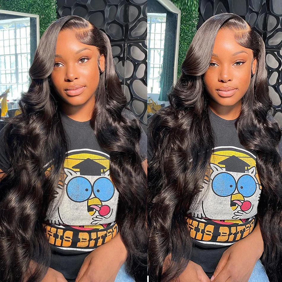 40 Inch 13X4 13X6 HD Body Wave Lace Front Wig Pre Plucked Loose Wave Lace Frontal Wig 100% Human Hair Wigs for Black Women